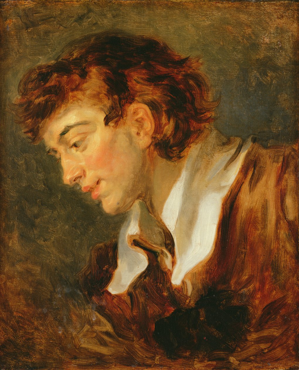 Nuoren miehen pää tekijältä Jean Honore Fragonard