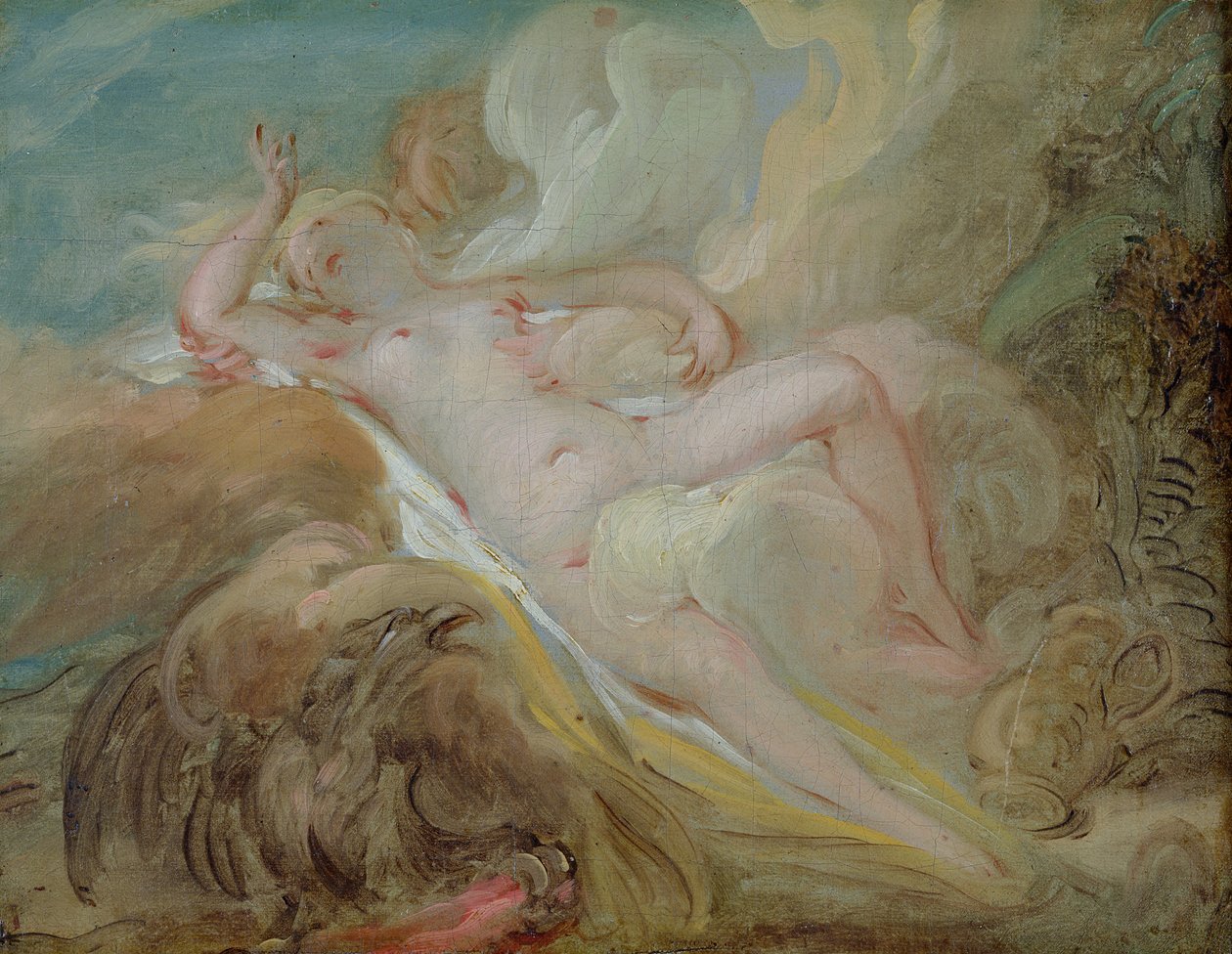 Jupiter ja Io tekijältä Jean Honore Fragonard