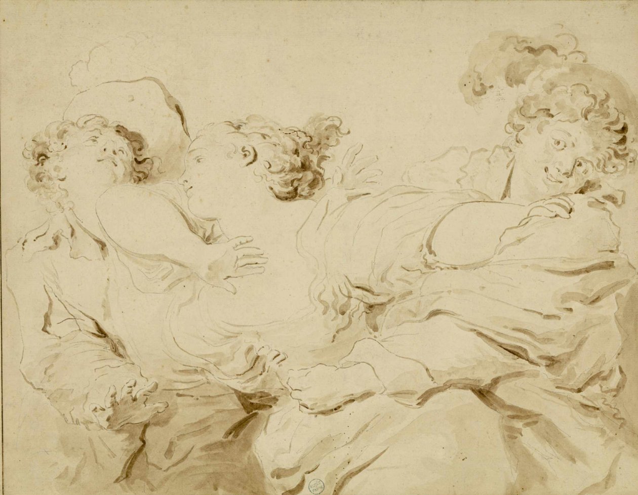 The Slap, 1785. tekijältä Jean Honore Fragonard
