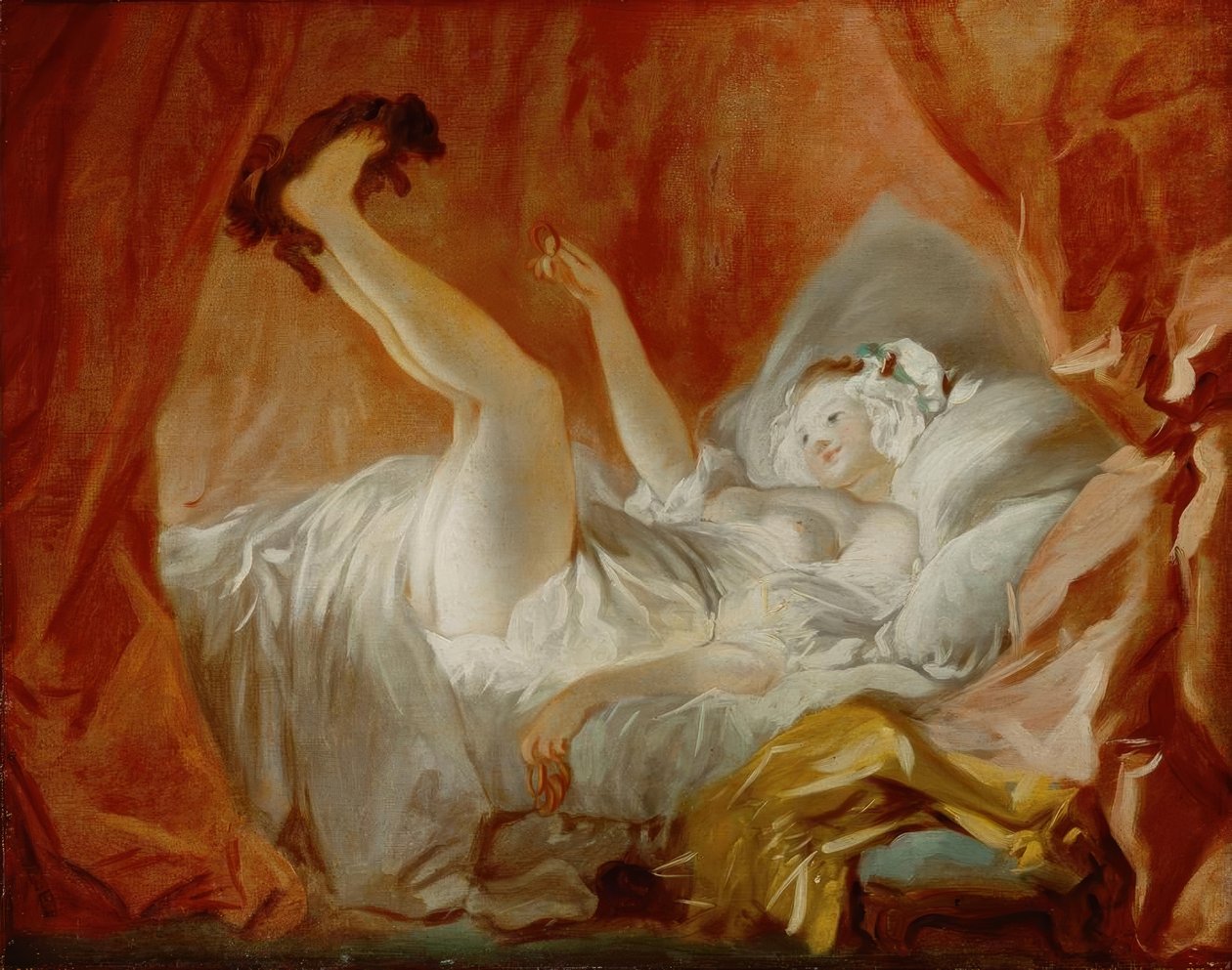 La Gimblette tekijältä Jean Honore Fragonard