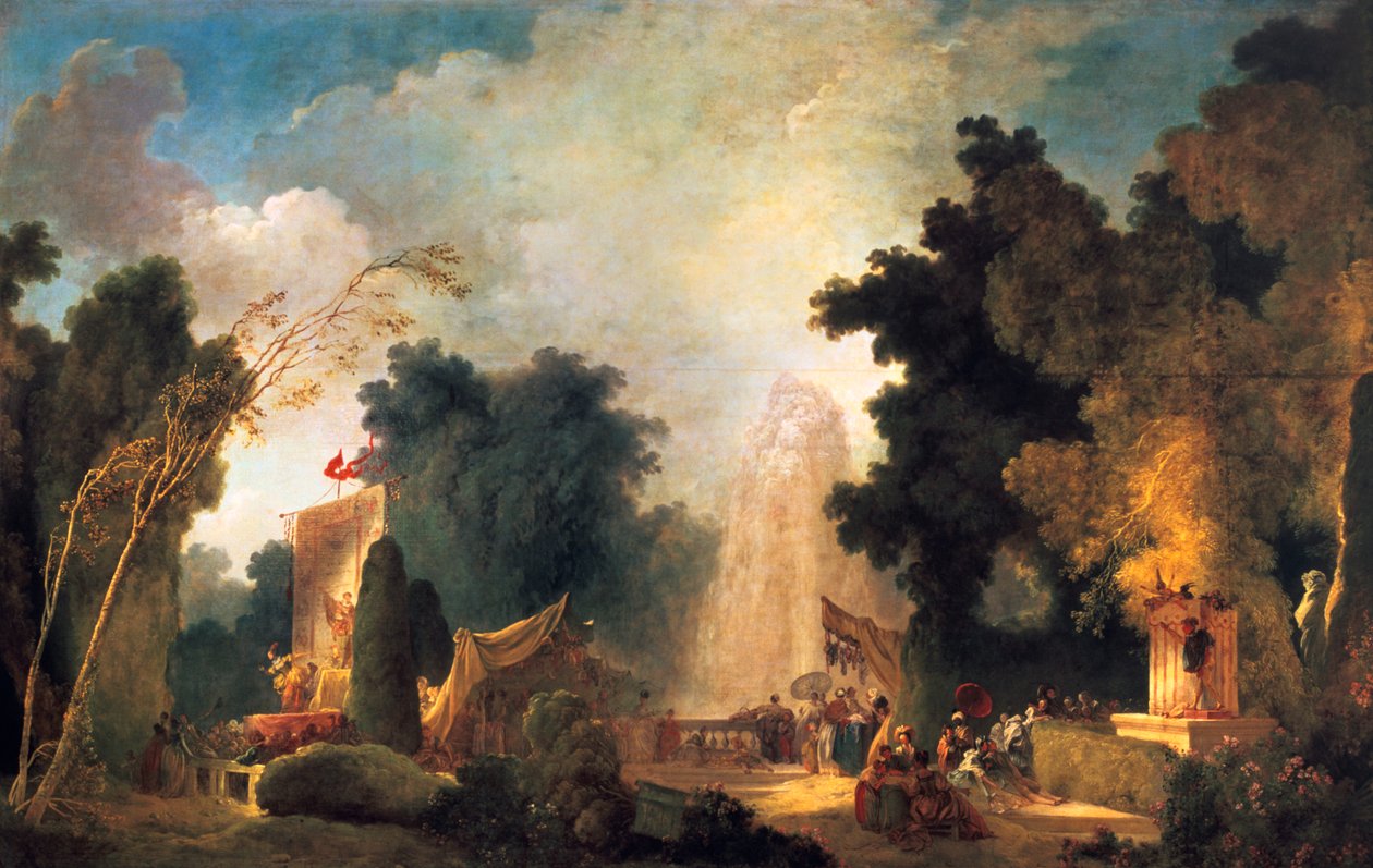 La fete a St Cloud Juhla St Cloudissa, n. 1775-1780 tekijältä Jean Honore Fragonard