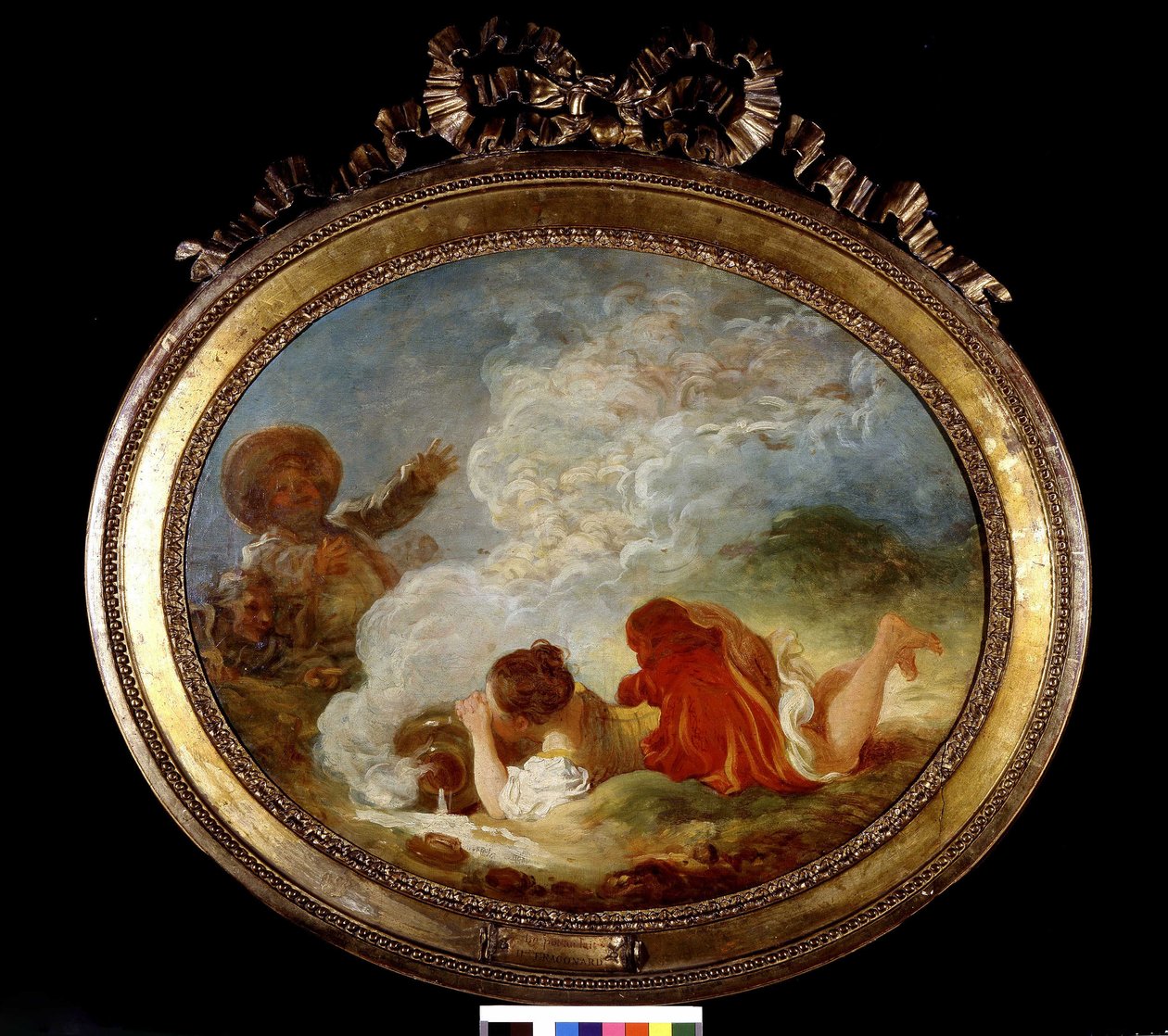 Le Pot au lait, kirjoittanut Fragonard, sd. 1700-luvulla. tekijältä Jean Honore Fragonard