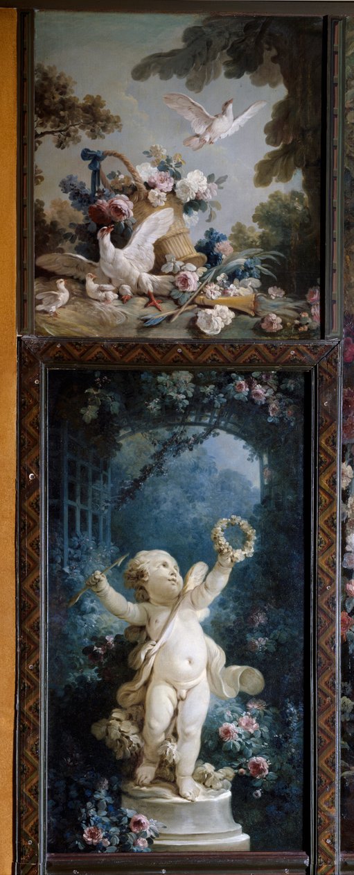 Jean Baptiste Huetin (1745-1811) ja Jean Honore Fragonardin (1732-1806) toteuttamat Hatlosion des eggs et l