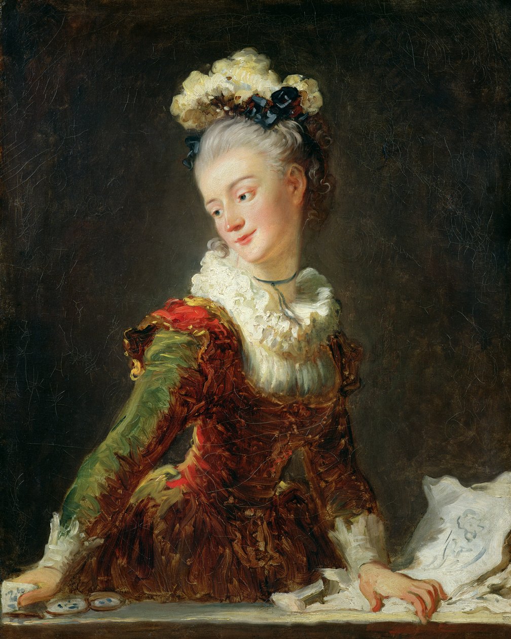 Marie-Madeleine Guimard (1743-1816) tekijältä Jean Honore Fragonard