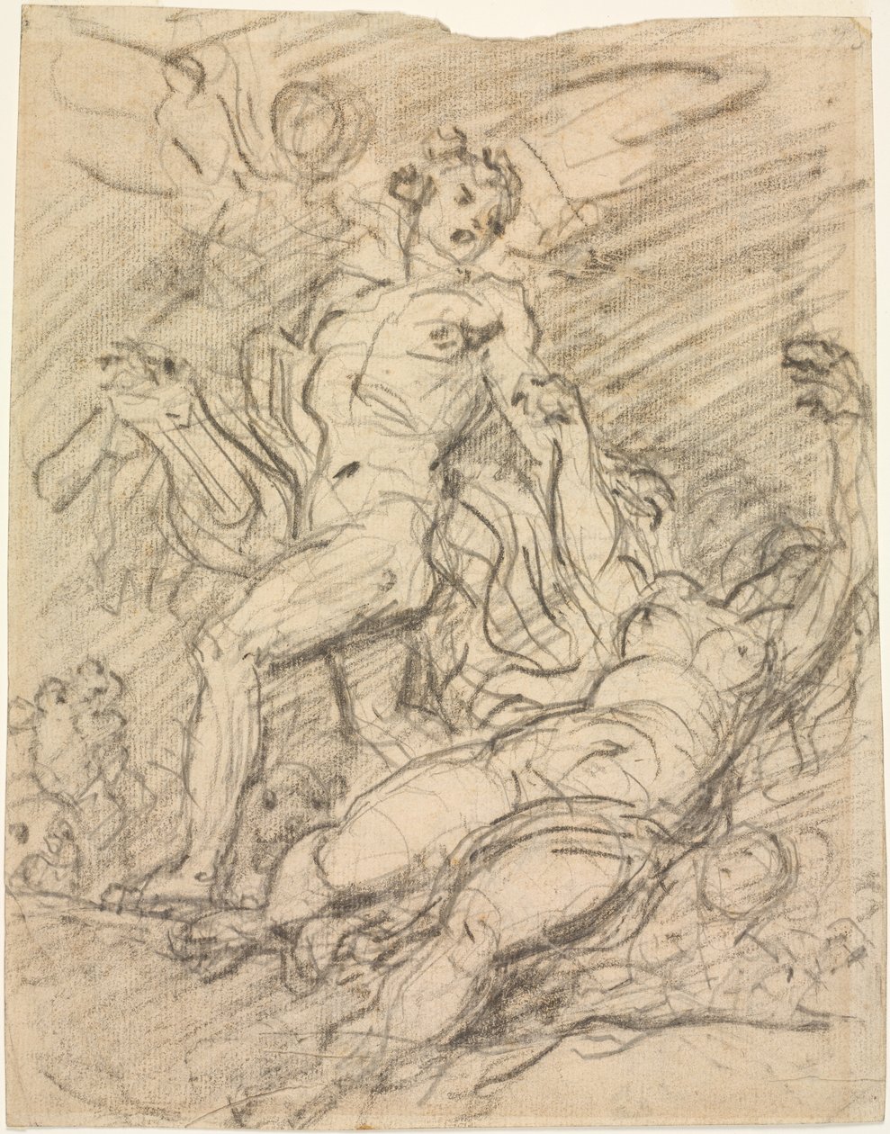 Orpheus ja Eurydice recto, n. 1761. tekijältä Jean Honore Fragonard