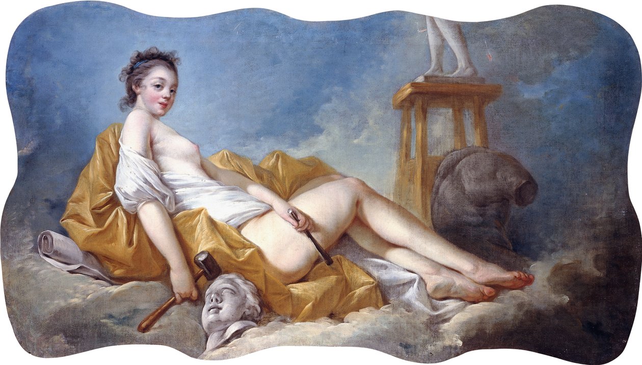 Veistoksen personifikaatio, tekijältä Jean Honore Fragonard