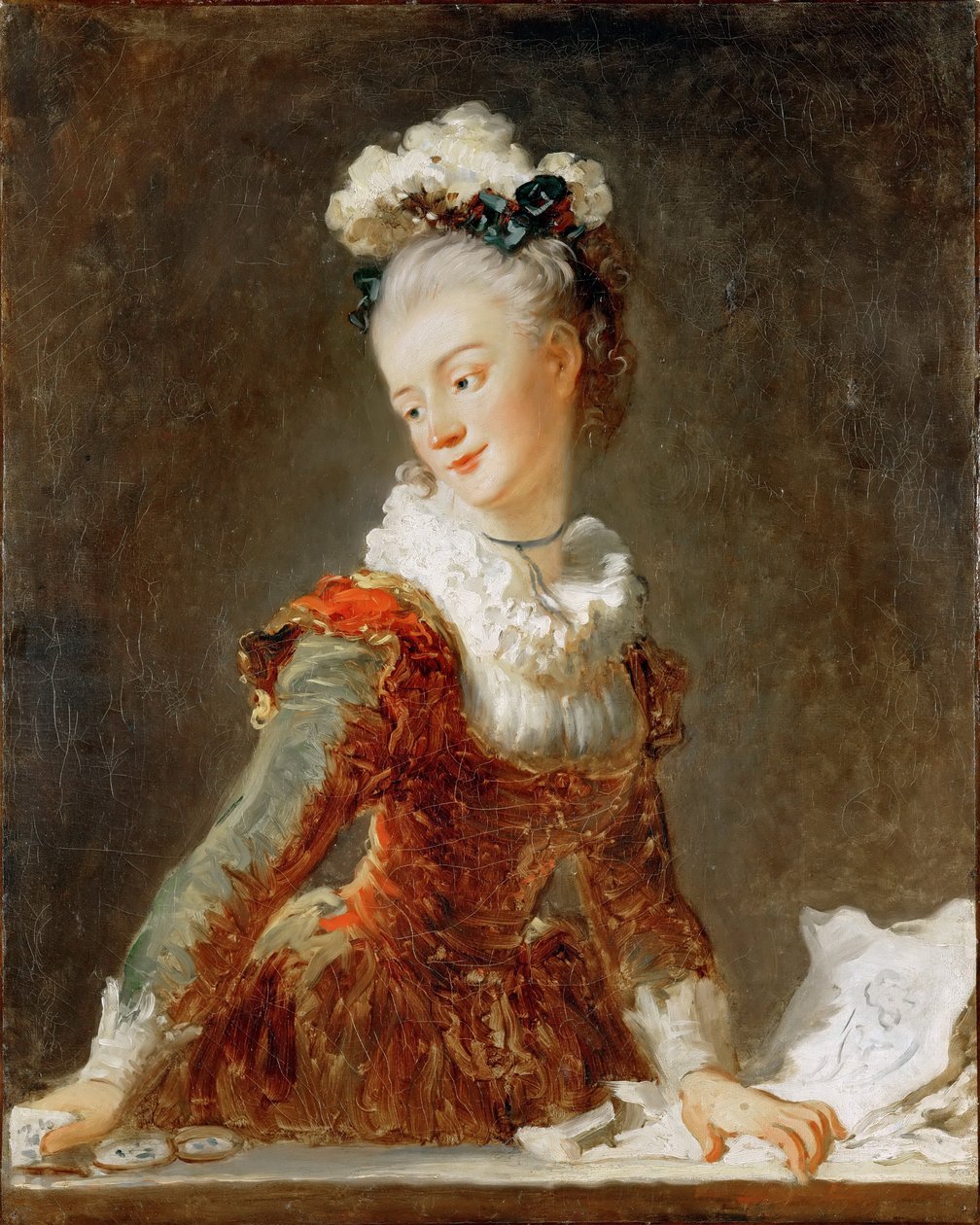 Balerina Marie-Madeleine Guimardin muotokuva 1743-1816 tekijältä Jean Honore Fragonard