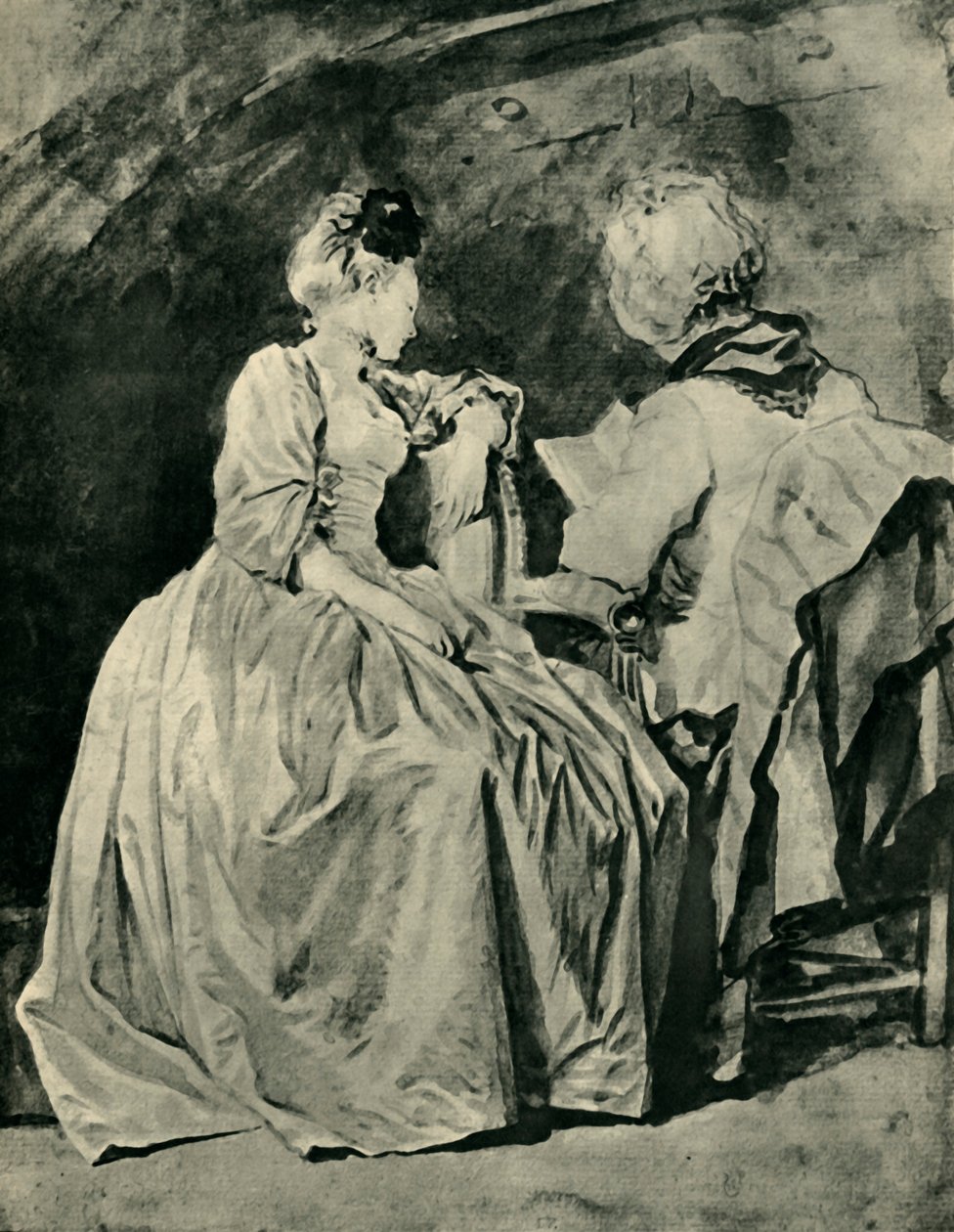 Reading, c1778, 1943. tekijältä Jean Honore Fragonard