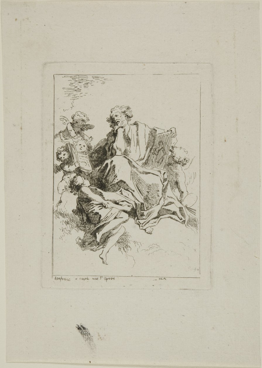 Pyhä Luke tekijältä Jean Honore Fragonard