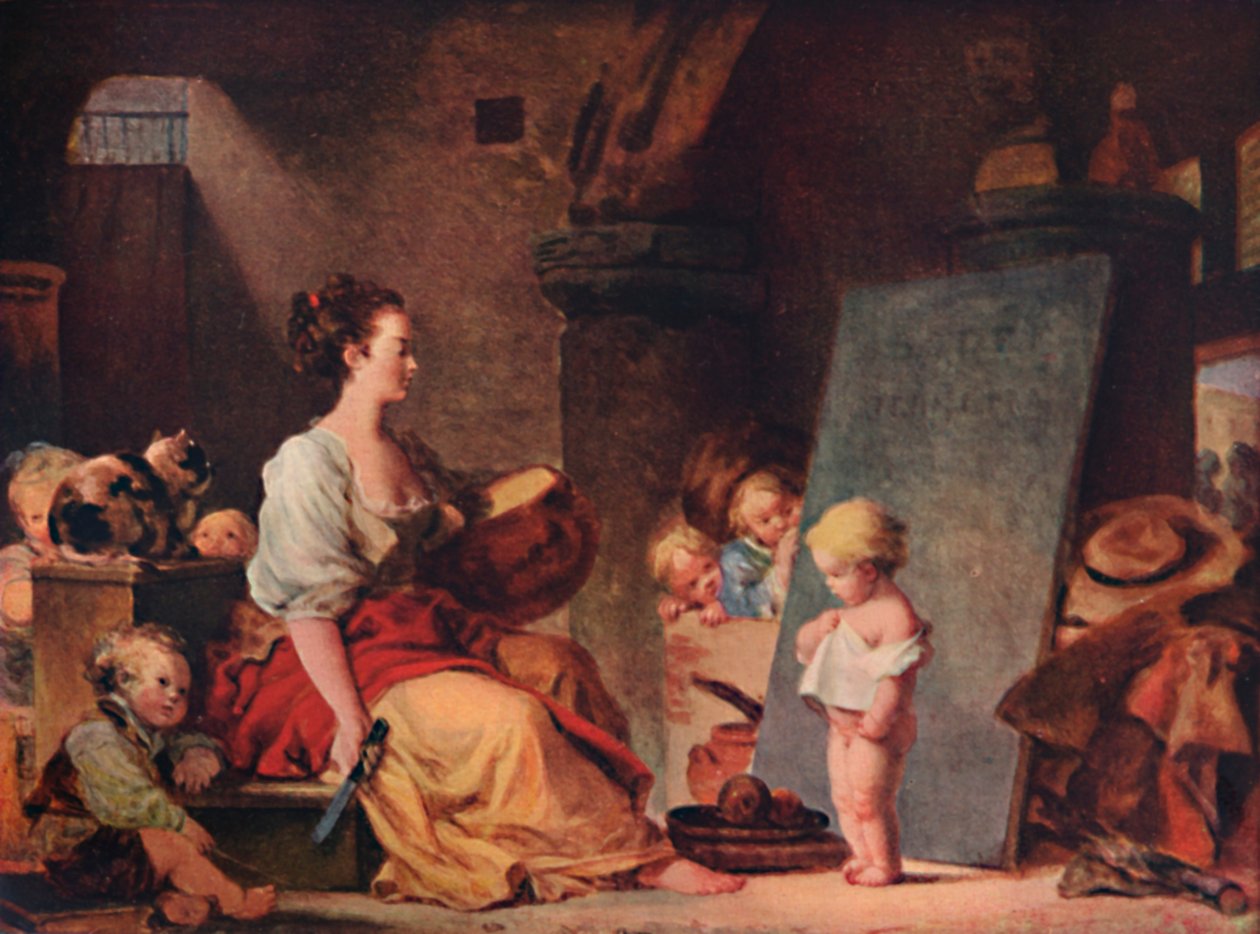 Sano kiitos, c1780, 1911 tekijältä Jean Honore Fragonard