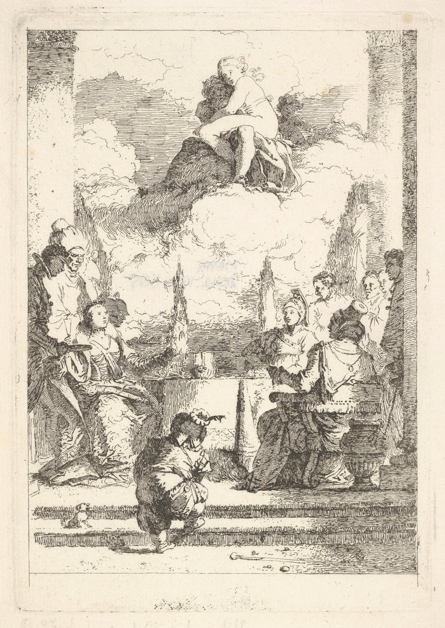 Anthonyn ja Kleopatran juhlat, n. 1764. tekijältä Jean Honore Fragonard