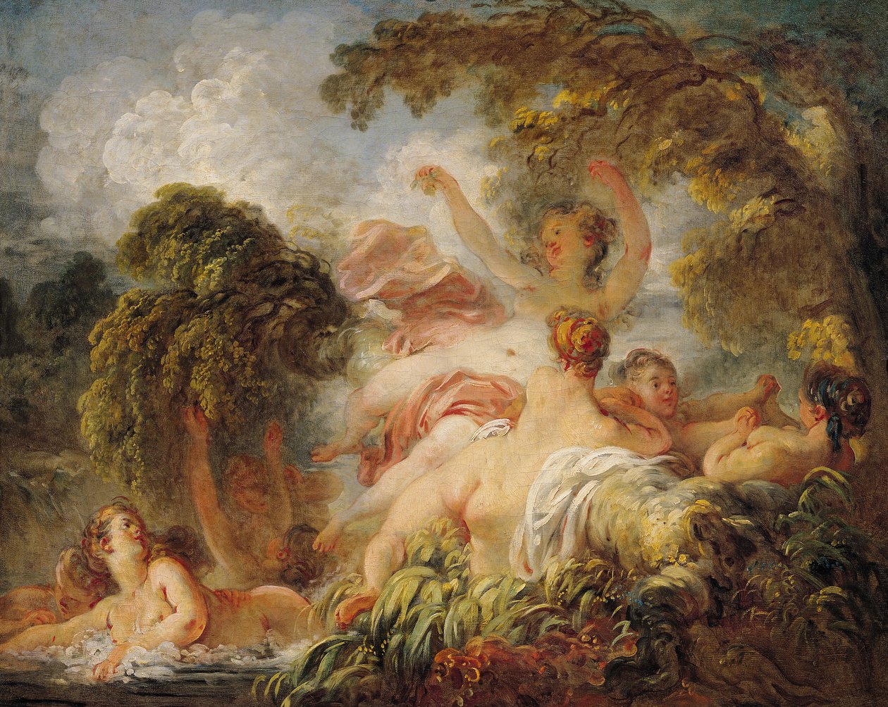 The Bathers, noin 1765 tekijältä Jean Honore Fragonard