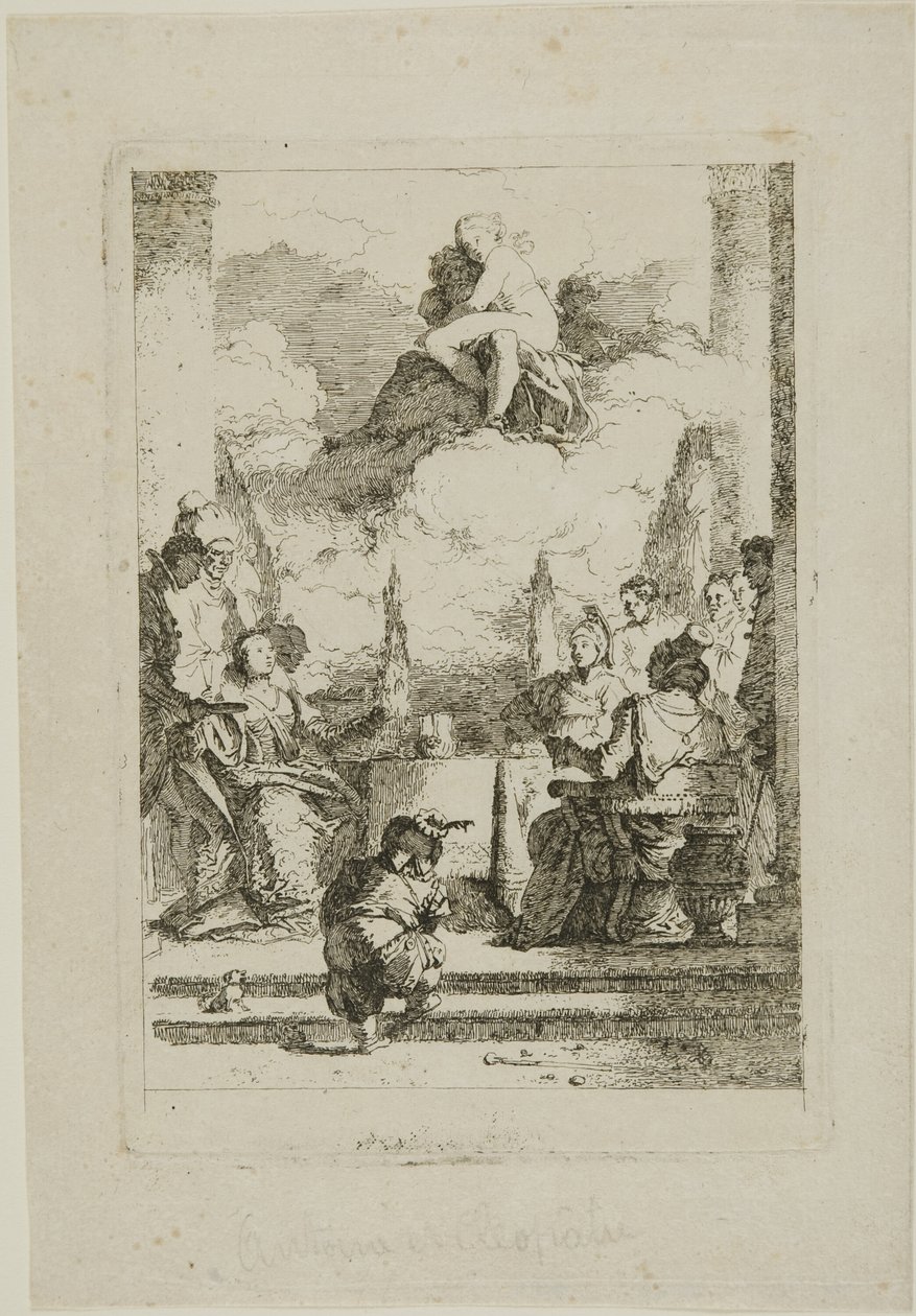 Anthonyn ja Kleopatran juhla tekijältä Jean Honore Fragonard