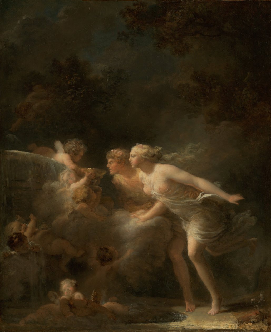 Rakkauden lähde, c. 1785 tekijältä Jean Honore Fragonard