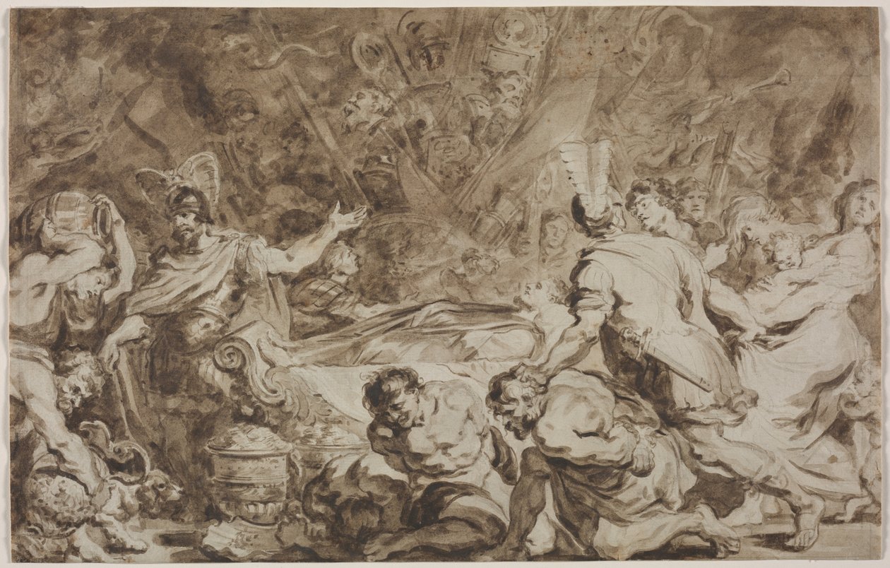 Decius Musin hautajaiset tekijältä Jean Honore Fragonard