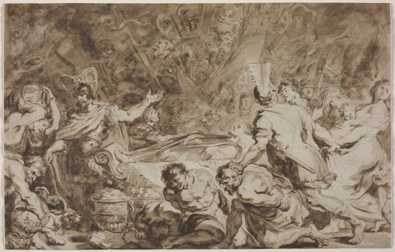 Decius Musin hautajaiset, 1774. tekijältä Jean Honore Fragonard