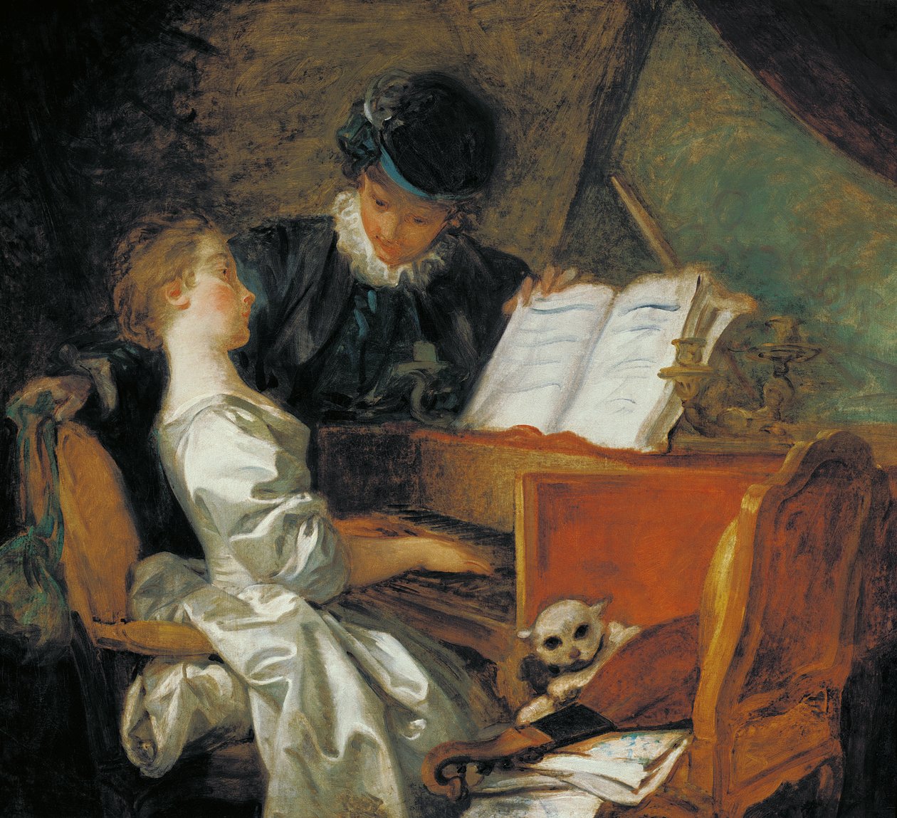 Musiikkitunti tekijältä Jean Honore Fragonard