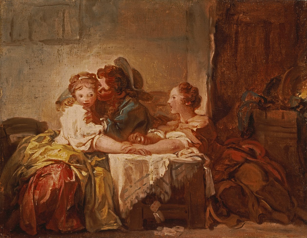Suudelman palkinto, 1760 tekijältä Jean Honore Fragonard