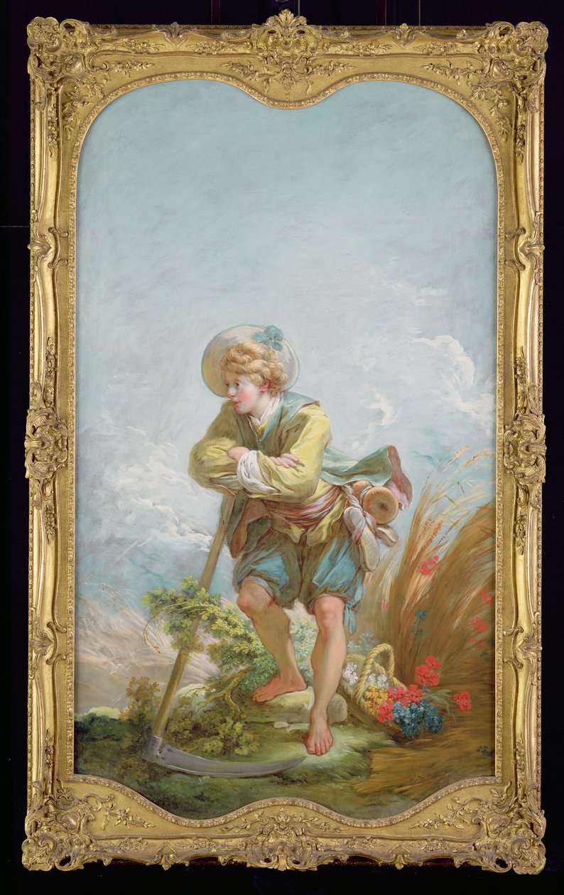 Huonekalut ja erilaiset esineet 1100- ja 1300-luvuilta tekijältä Jean Honore Fragonard
