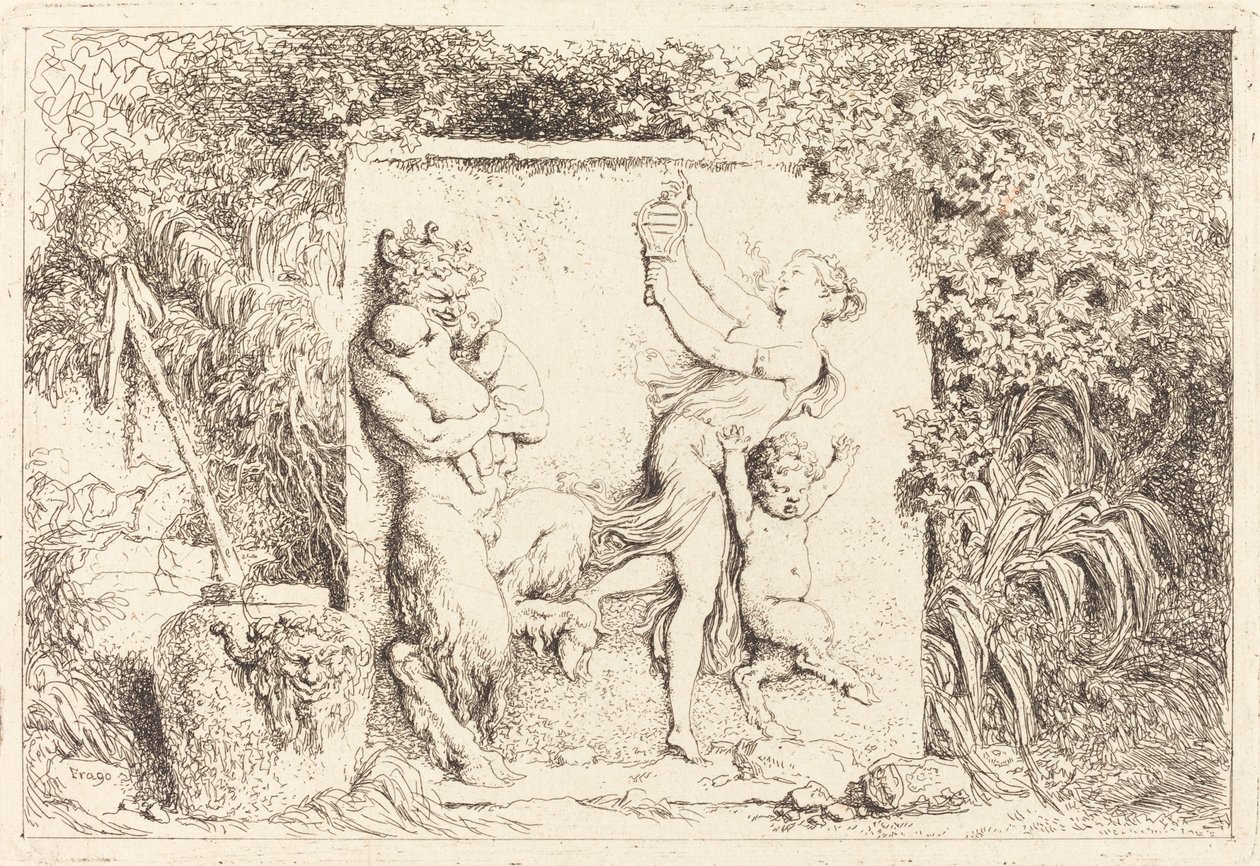 Satyyrien tanssi tekijältä Jean Honore Fragonard