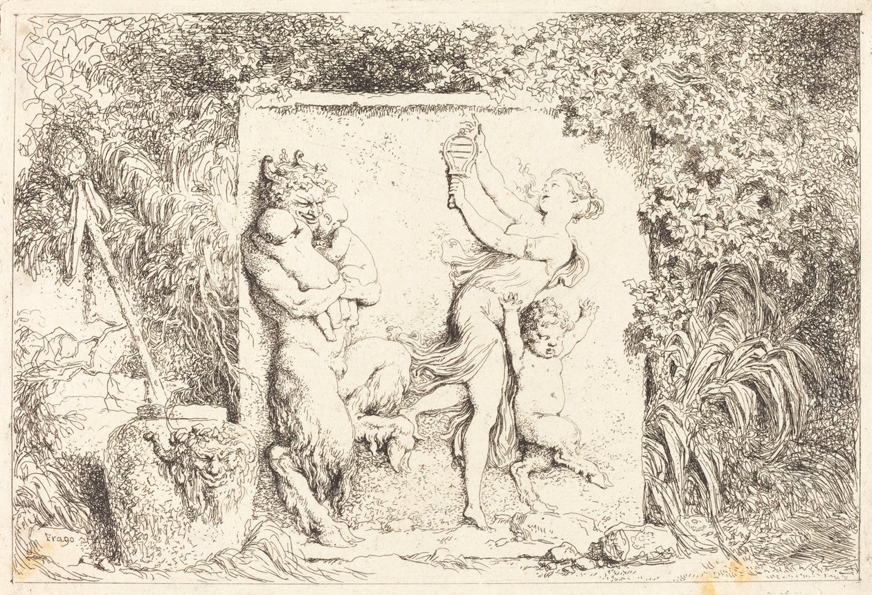 Satyyrien tanssi tekijältä Jean Honore Fragonard