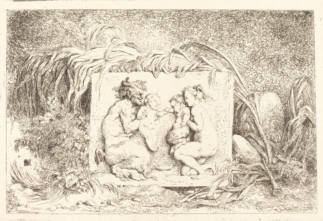 Satyrin perhe tekijältä Jean Honore Fragonard