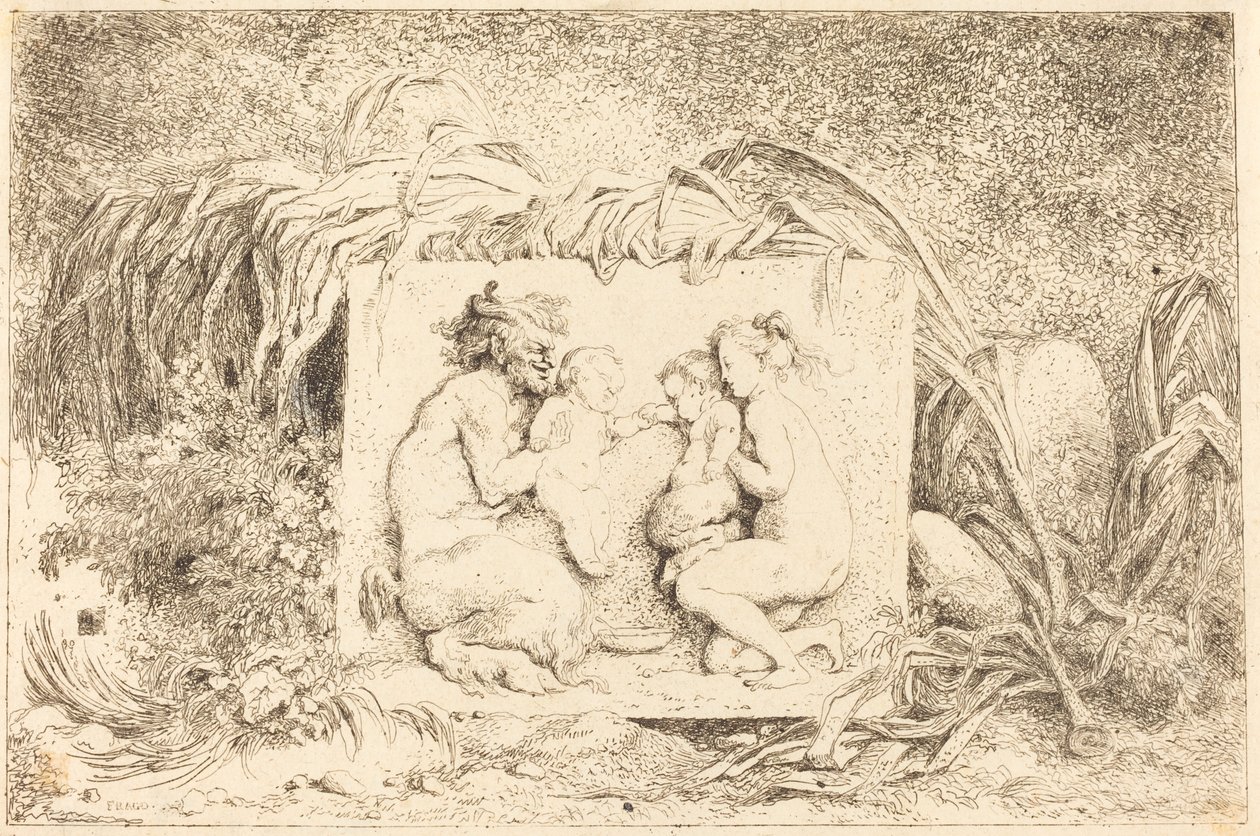 Satyrin perhe tekijältä Jean Honore Fragonard
