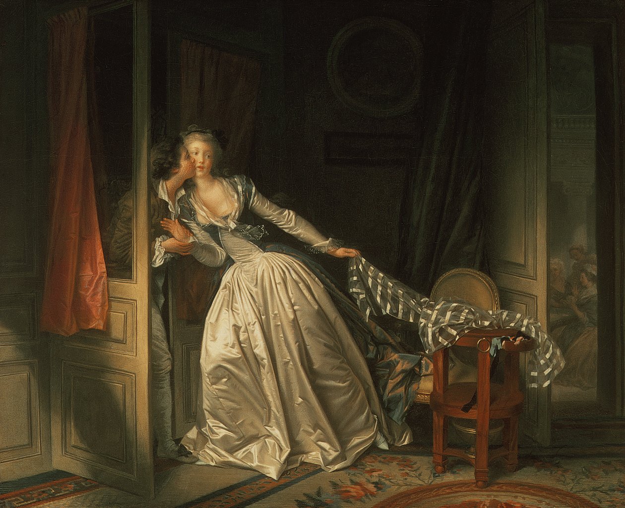Varastettu suudelma, noin 1788 tekijältä Jean Honore Fragonard