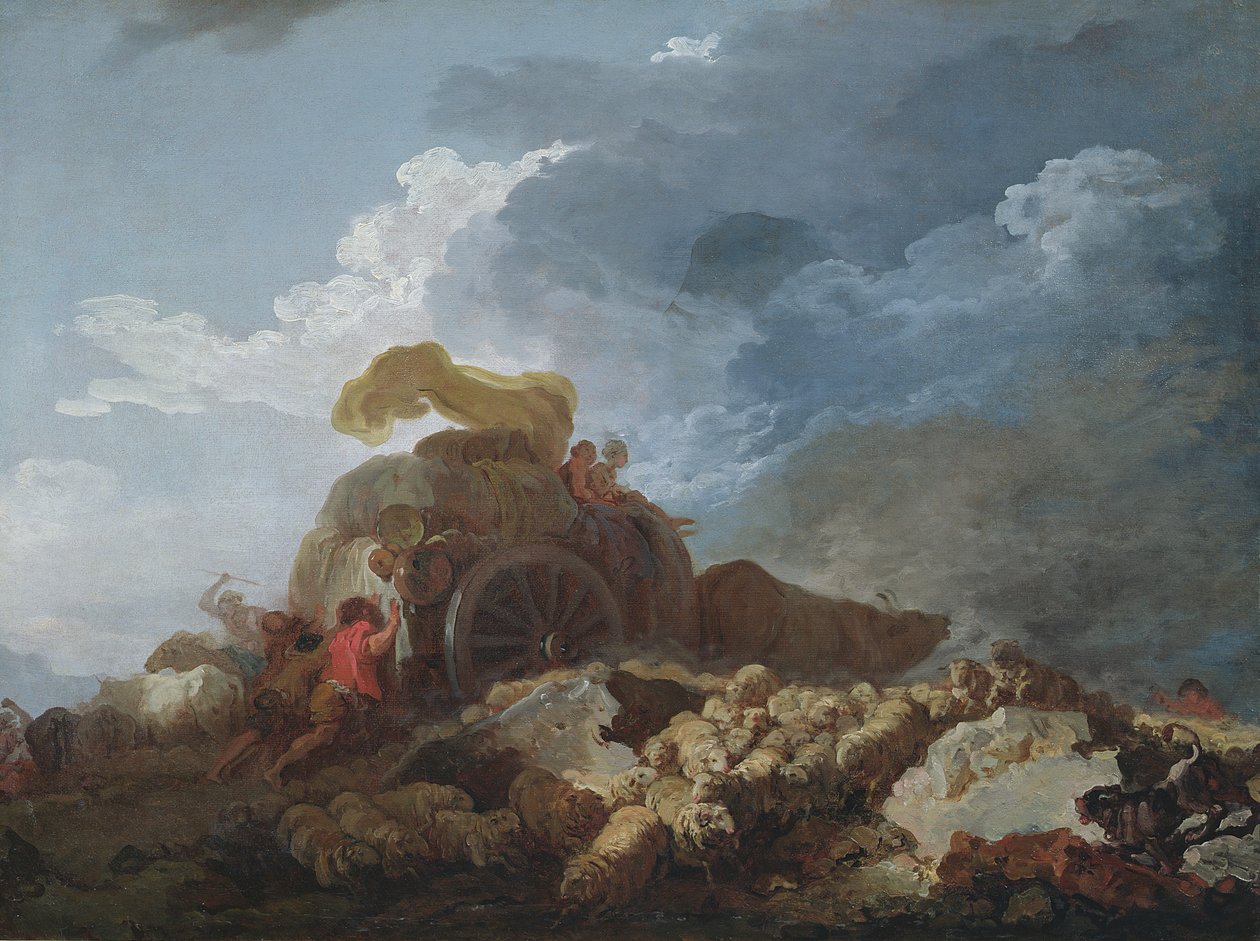 Myrsky, noin 1759 tekijältä Jean Honore Fragonard