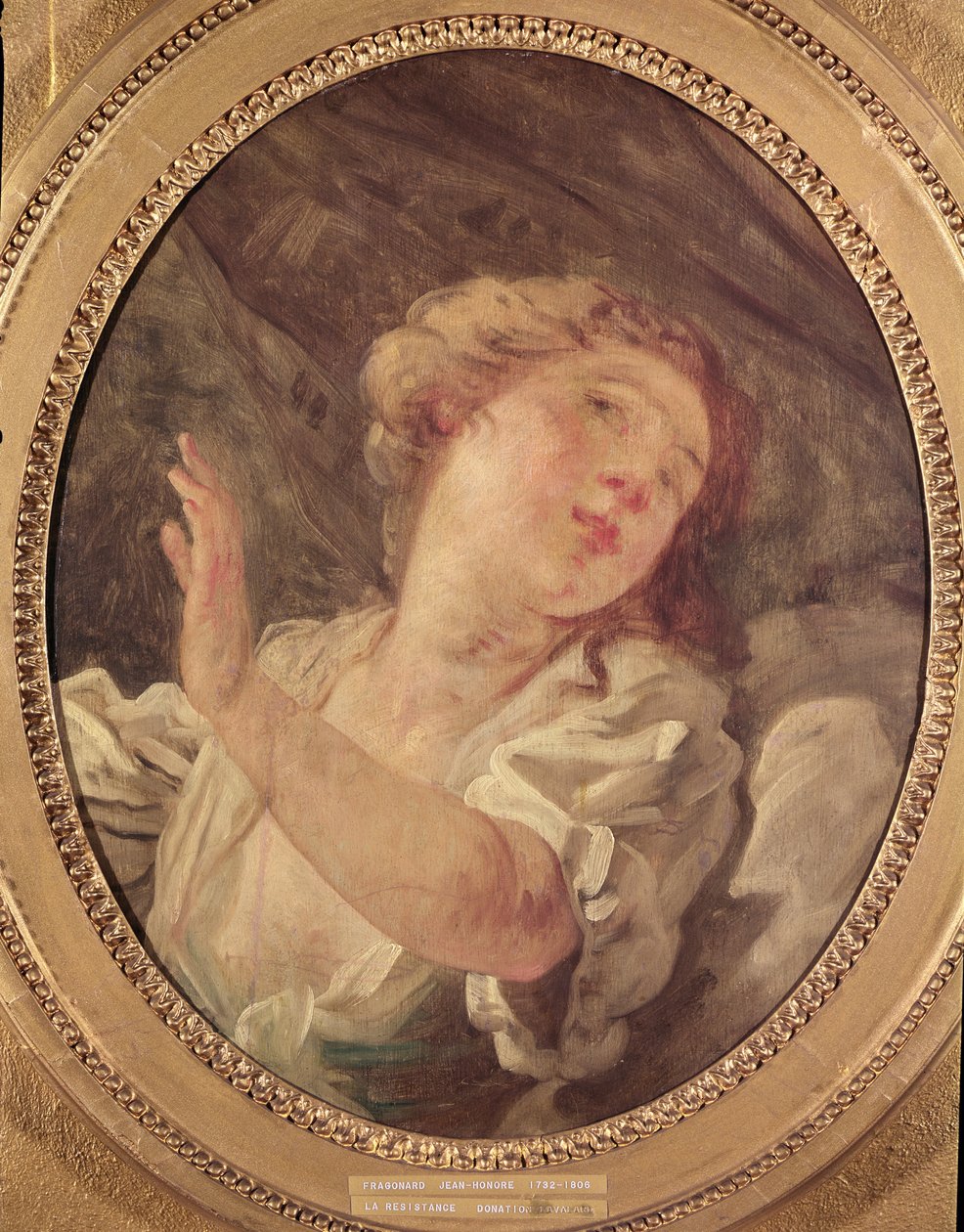 Nuori nainen kääntyy pois tai La Resistance tekijältä Jean Honore Fragonard