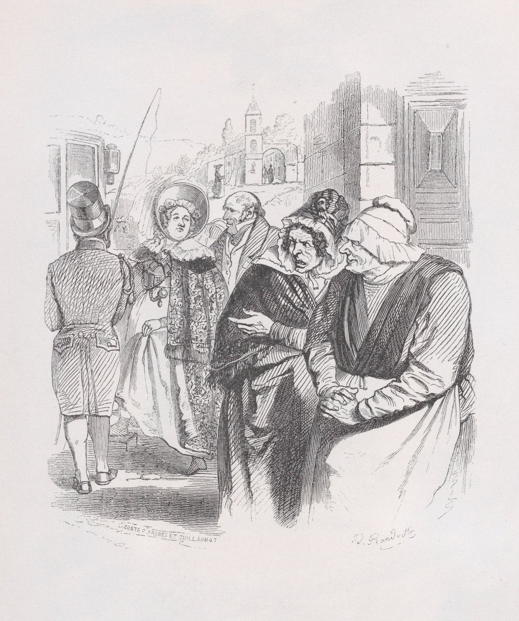 Gotton elokuvasta The Complete Works of Béranger, 1836. tekijältä Jean Ignace Isidore Gérard