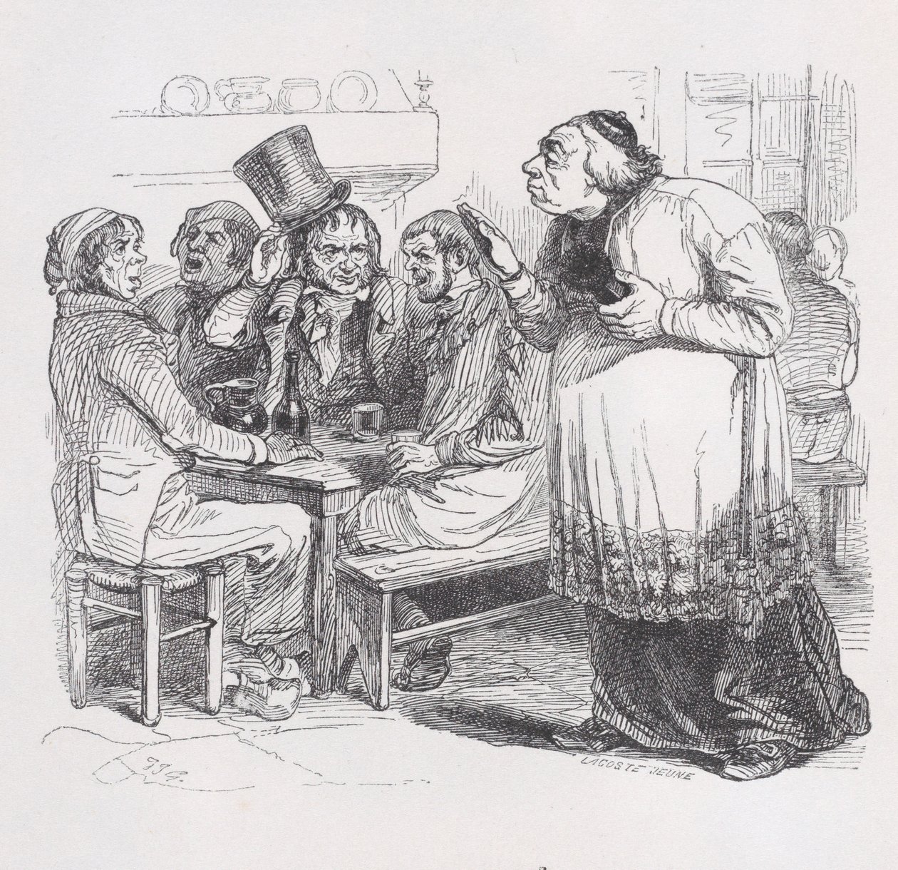Lääkkeeni Bérangerin täydellisistä teoksista, 1836. tekijältä Jean Ignace Isidore Gérard