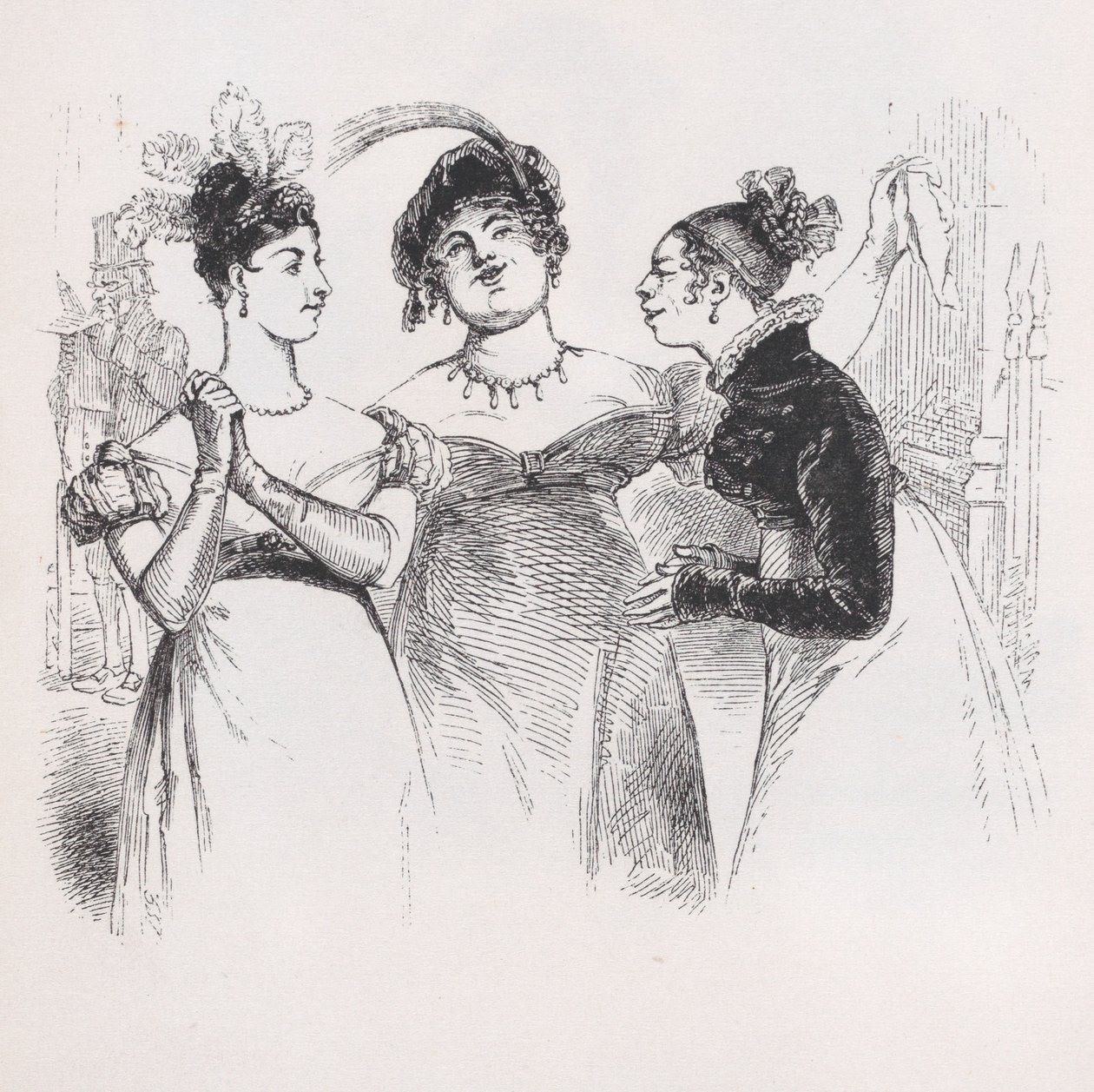 Näiden naisten mielipide teoksesta The Complete Works of Béranger, 1836. tekijältä Jean Ignace Isidore Gérard