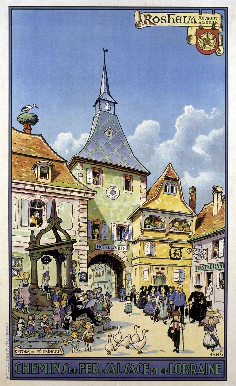 Pyhiinvaelluksen paluu Mont Sainte Odilesta Rosheimiin - Alsacen ja Lorraine
