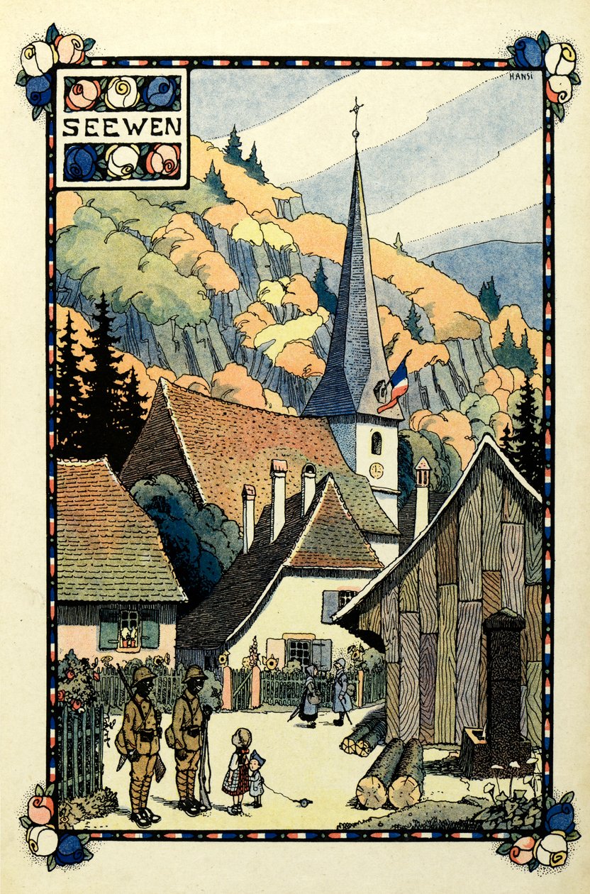 Kolmivärinen paratiisi: Seewen 1918 tekijältä Jean Jacques (1873 1951) Waltz