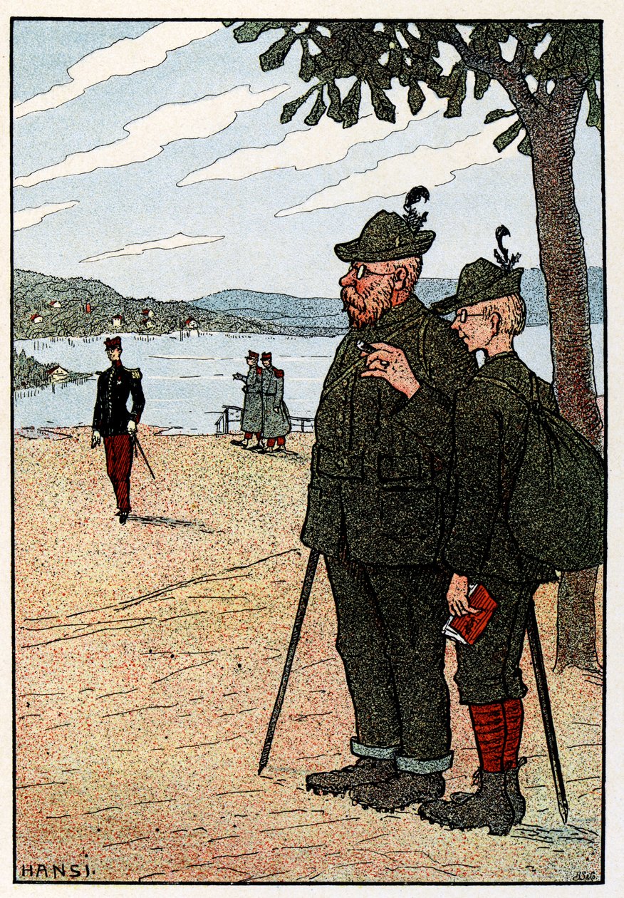 Vosges Bilder (kuvat Vogeesista); Gerardmer tekijältä Jean Jacques (1873 1951) Waltz