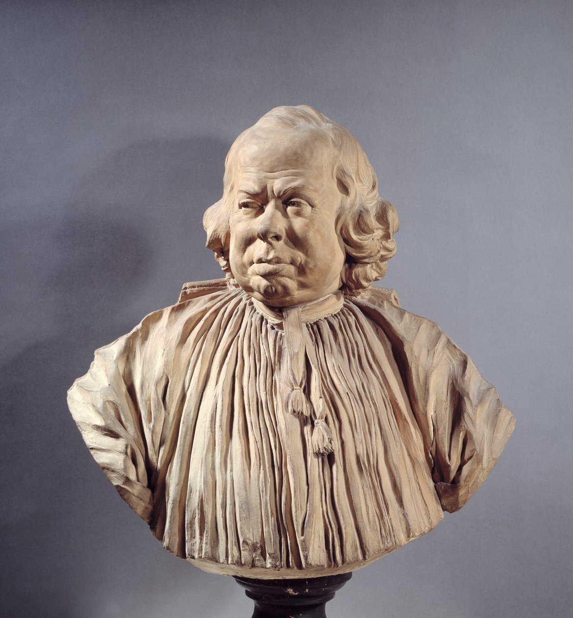 Tähtitieteilijä Alexandre Gui Pingre (1711-1796). Jean Jacques Caffierin (1725-1792) terrakottarintakuva 1788 Pariisi, Musee du Louvre tekijältä Jean Jacques Caffieri