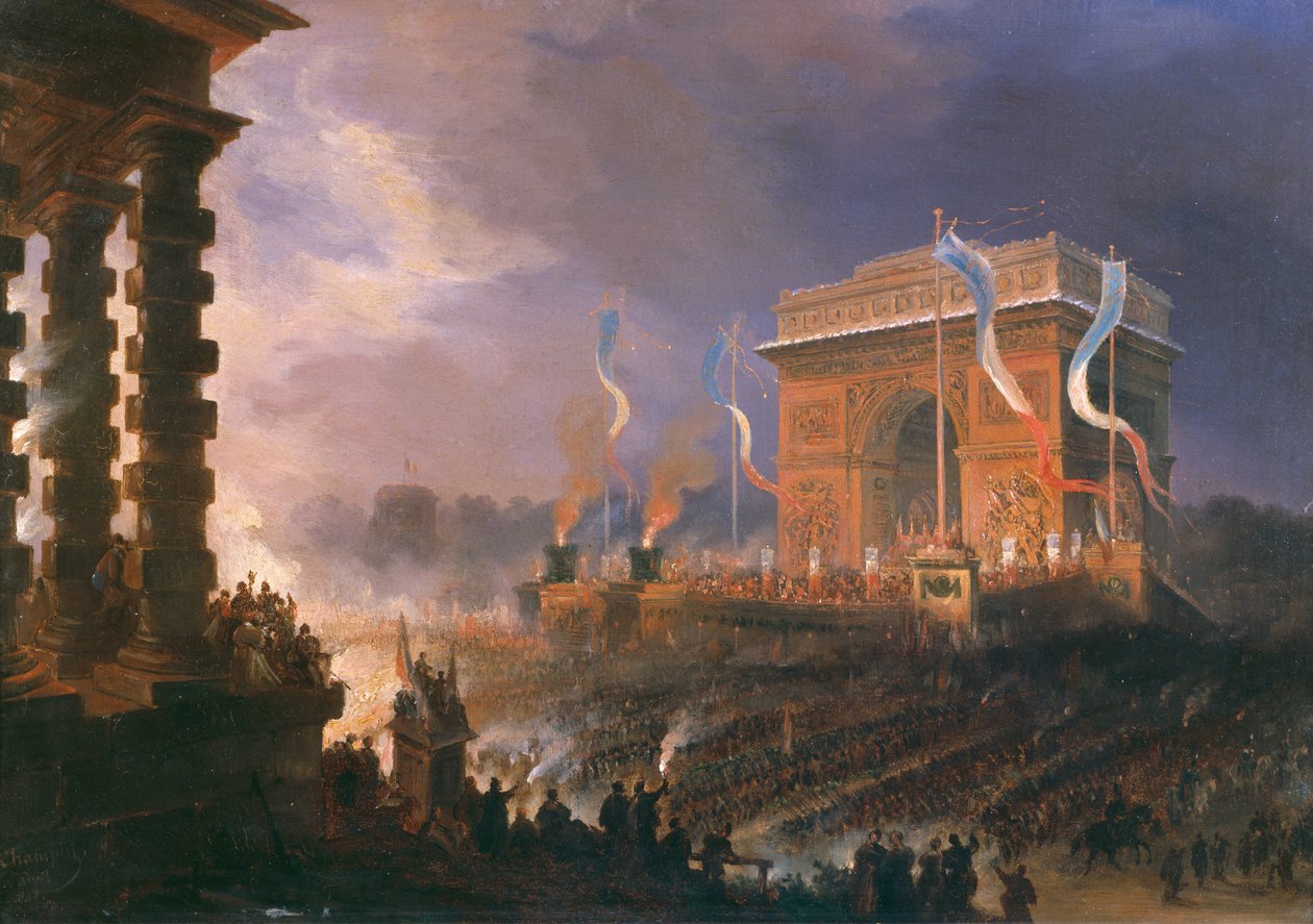 Riemukaaren veljeskunnan festivaali, 24. huhtikuuta 1848 tekijältä Jean Jacques Champin