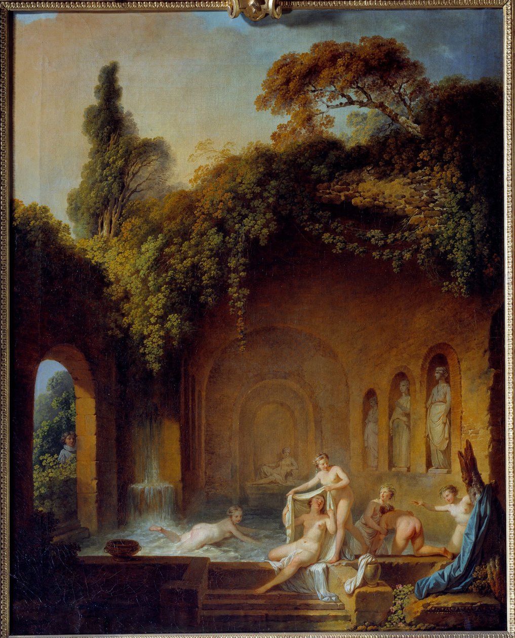 Nymfien kylpy Jean Jacques Francois Barbier l