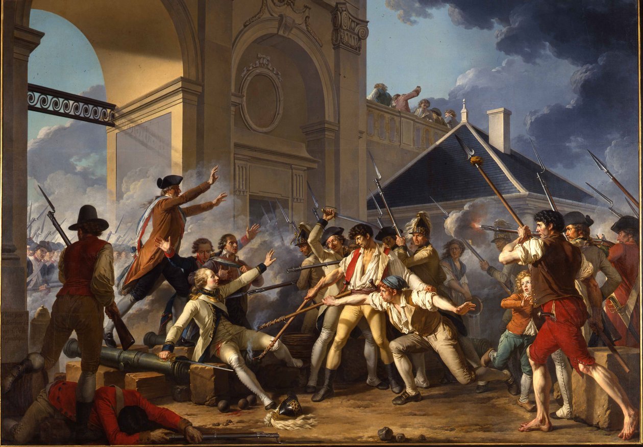 Nuoren Désillesin sankarillinen rohkeus, 31. elokuuta 1790, Nancyn tapaus, 1794 tekijältä Jean Jacques Francois Le Barbier