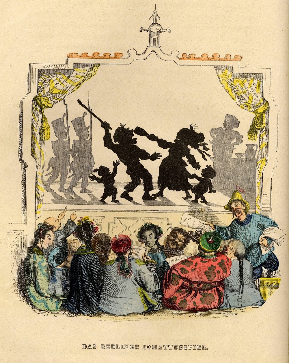 Berliinin varjoleikki, 1840-luku tekijältä Jean Jacques Grandville