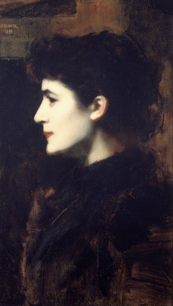 Eugénie-Marie Gadiffet-Caillard tunnetaan nimellä Germaine Dawis 1857-1927, 1892. tekijältä Jean Jacques Henner