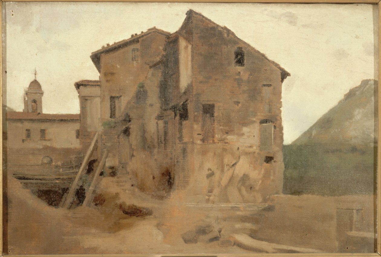 Masure Rooman maaseudulla vuosina 1859-1864 (öljy kankaalle). tekijältä Jean Jacques Henner