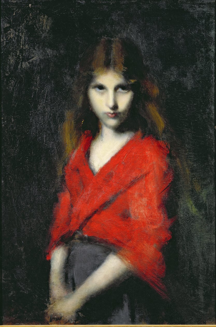 Nuoren tytön muotokuva, The Shiverer tekijältä Jean Jacques Henner