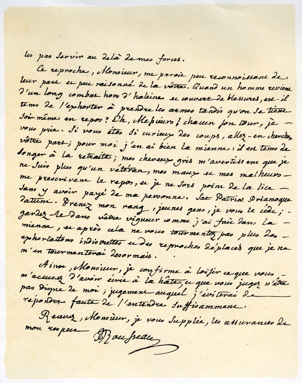 Jean Jaques Rousseaun kirje 15. heinäkuuta 1764. tekijältä Jean Jacques Rousseau