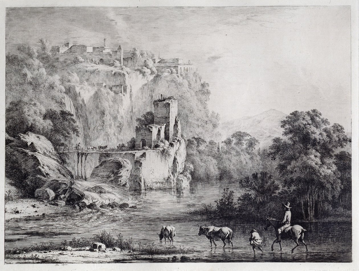 Ratsastaja, 1800 tekijältä Jean Jacques de Boissieu