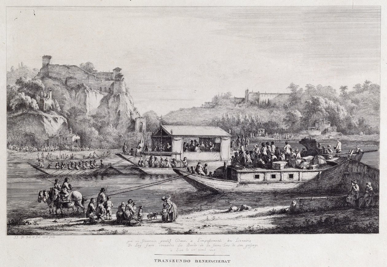 Veneretki Seine-joella, 1803 tekijältä Jean Jacques de Boissieu