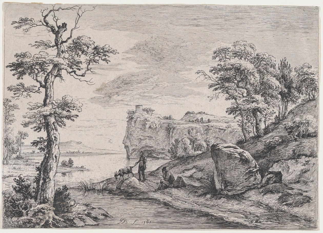 Goatherd, 1763. tekijältä Jean Jacques de Boissieu