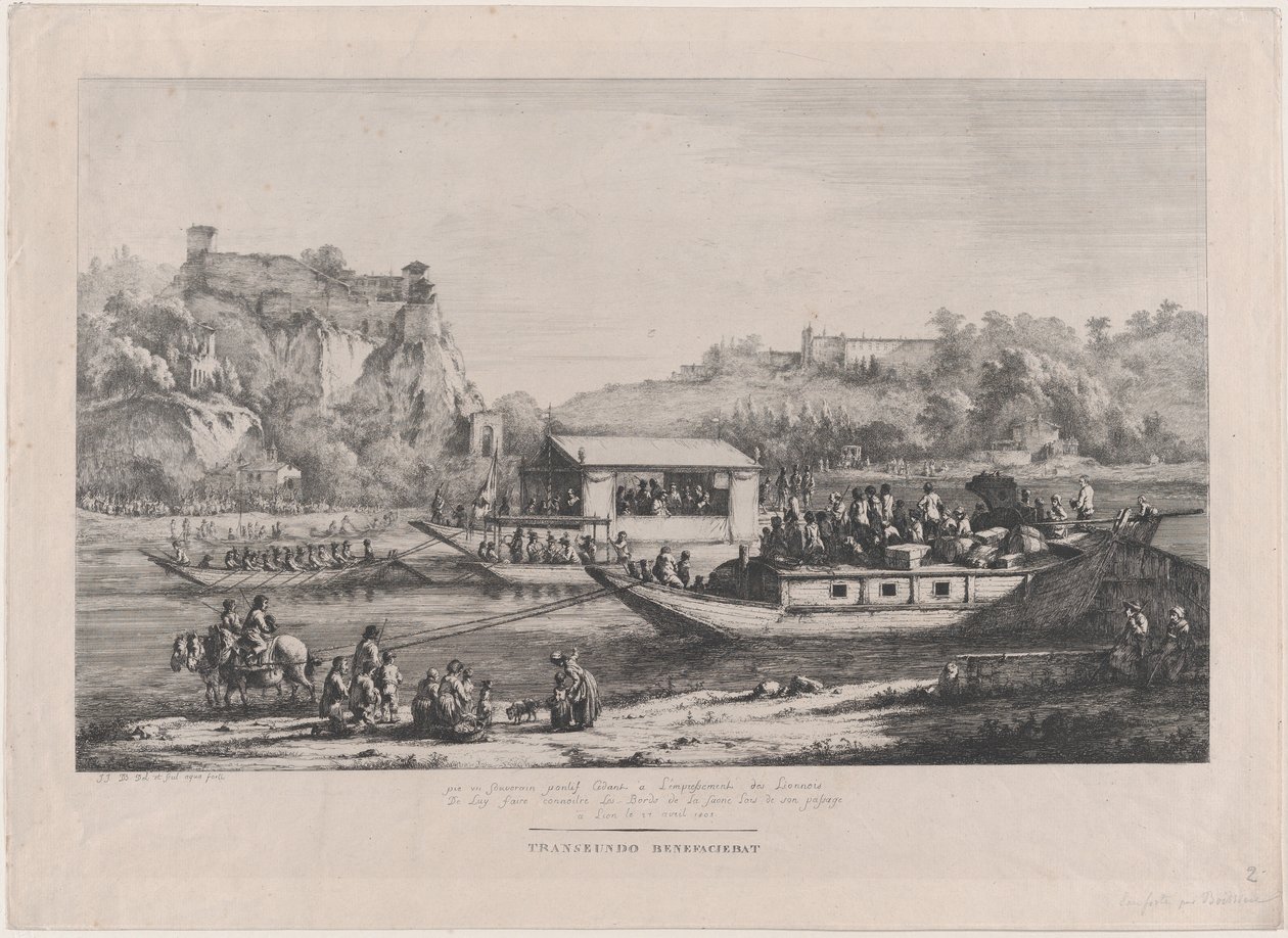Paavi Pius VII Saônessa, 1805. tekijältä Jean Jacques de Boissieu