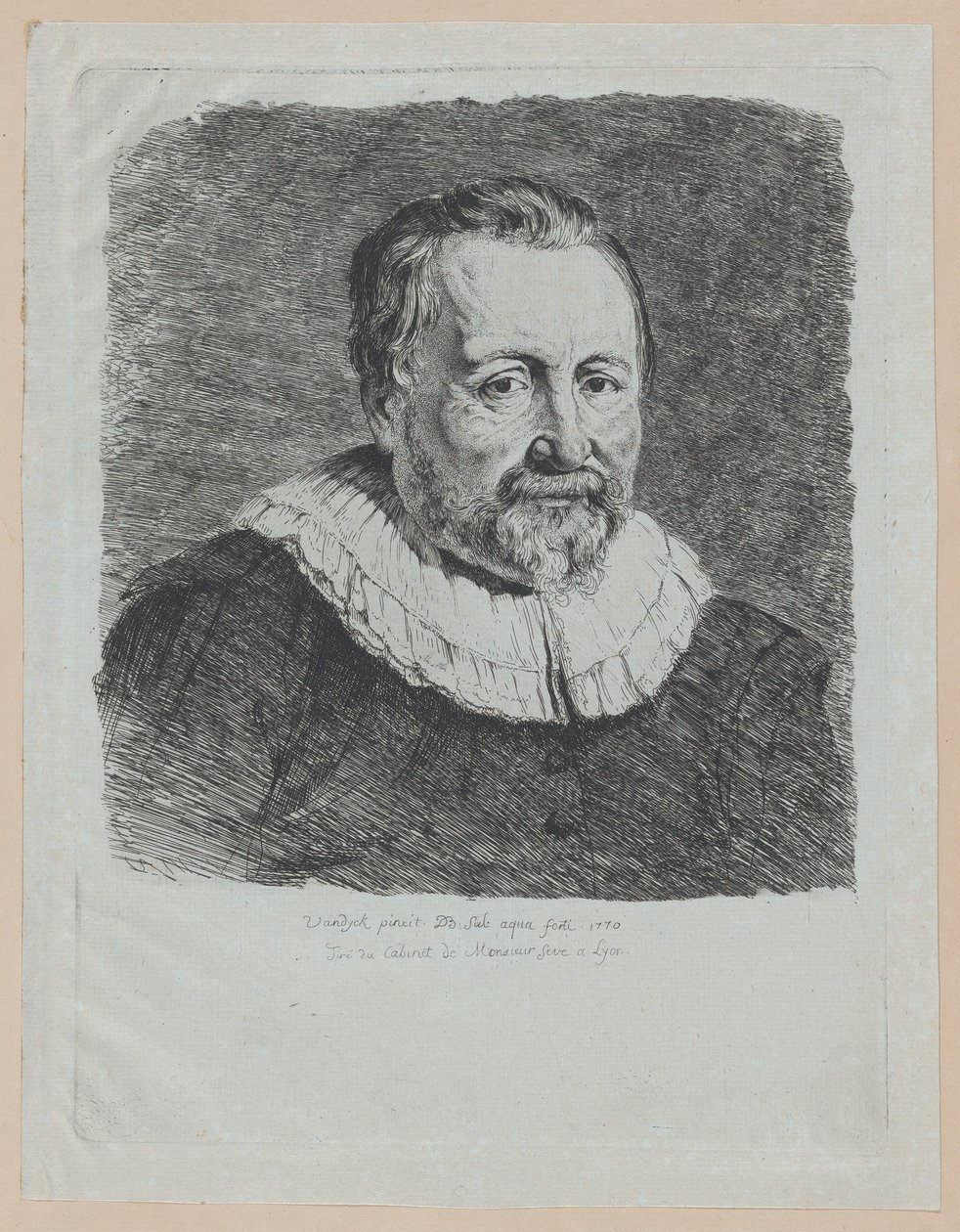 Muotokuva Van Dyckin mukaan, 1770. tekijältä Jean Jacques de Boissieu